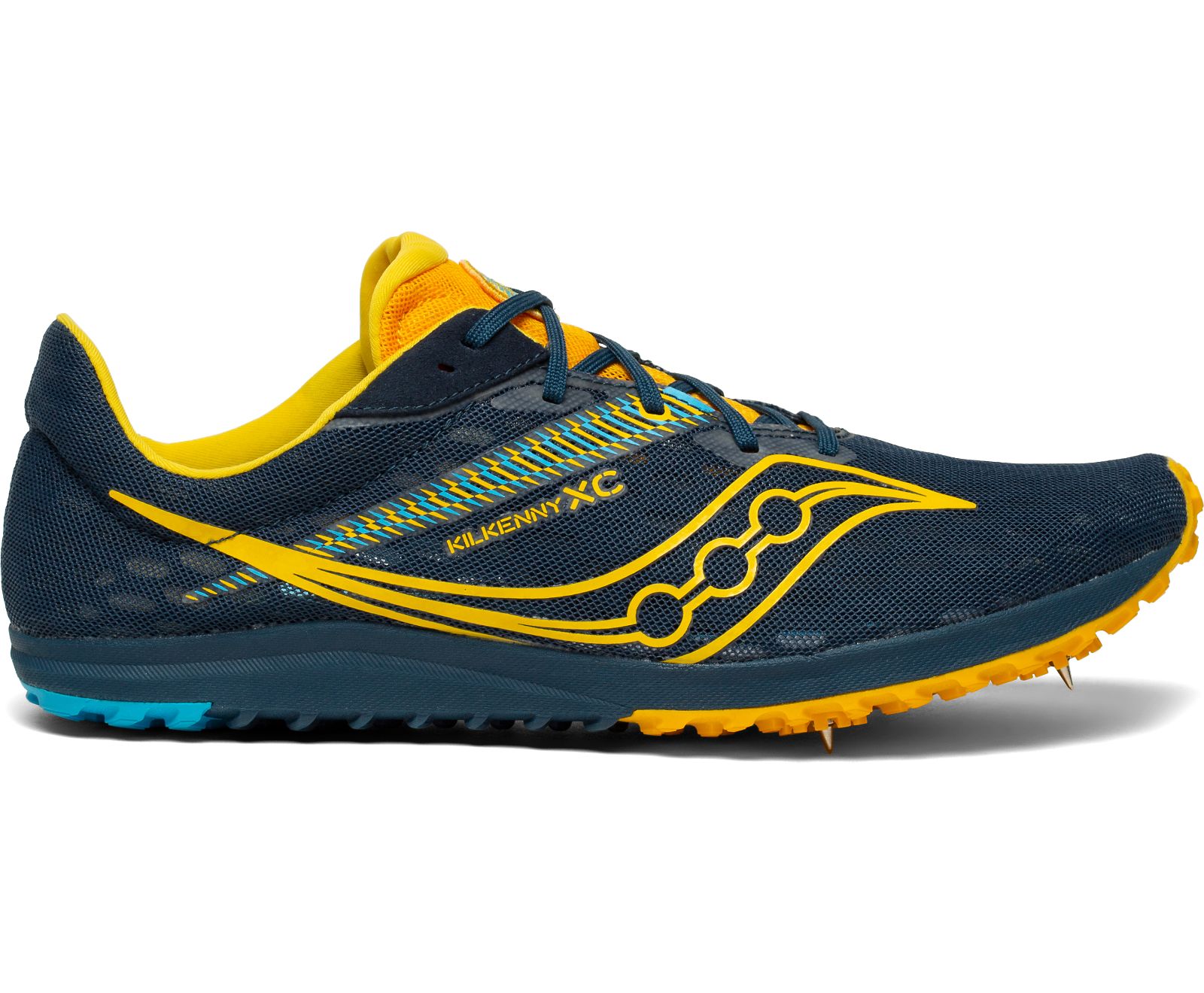 Saucony Kilkenny Xc9 Spike Löparskor Herr Marinblå Guld | Sverige 578TCE